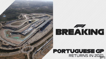 F1ポルトガルGP、2021年のカレンダーに復帰