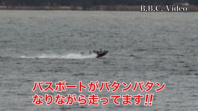 真冬に逆戻り!! 極寒と強風の琵琶湖はボートが1隻も見えず #今日の琵琶湖（YouTubeムービー）