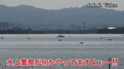 天候回復した日曜日の琵琶湖!! 水上警察が何かやってますよぉ〜 #今日の琵琶湖（YouTubeムービー）