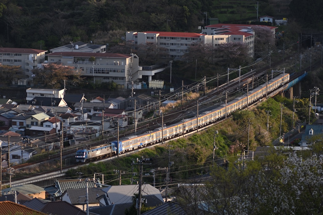 東海道線にて