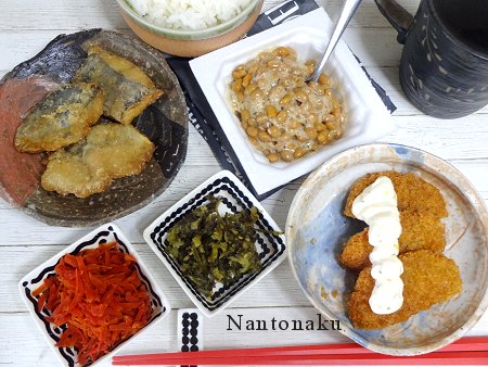 Nantonaku 4-21 朝ごはん　最近は地味ごはんが多いけど　ダイエットには良いらしいよ　1