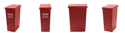 ニトリの赤いゴミ箱