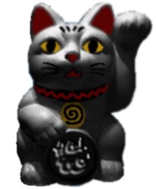Nantonaku 招き猫のリメイク 黒バージョン２