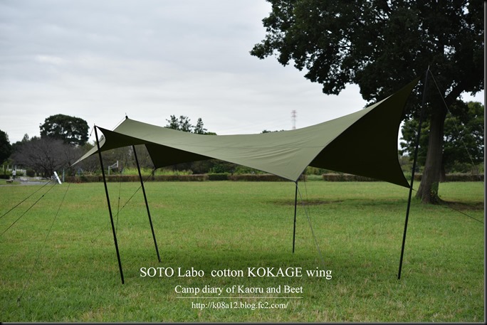 SOTO Labo cotton KOKAGE wing ARMY GREEN ソトラボ コットン コカゲ 