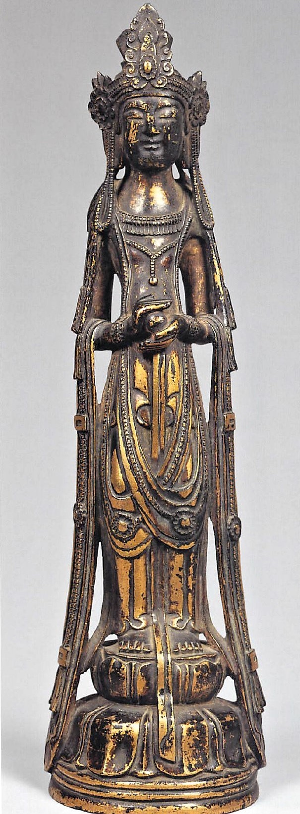 ホビー 仏教美術 鋳銅 聖観音像 仏像 在銘 共箱 V R3143の通販 by 