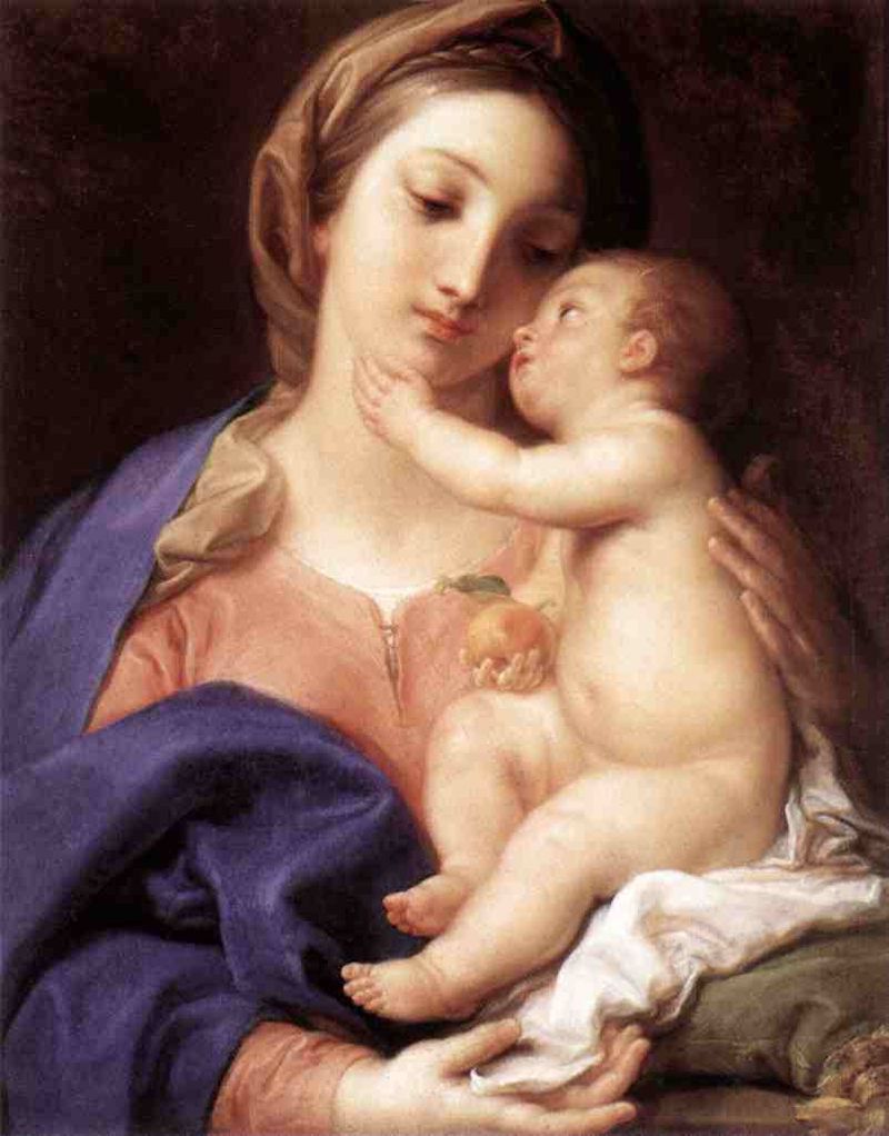 『Madonna and Child』 ポンペオバトーニ