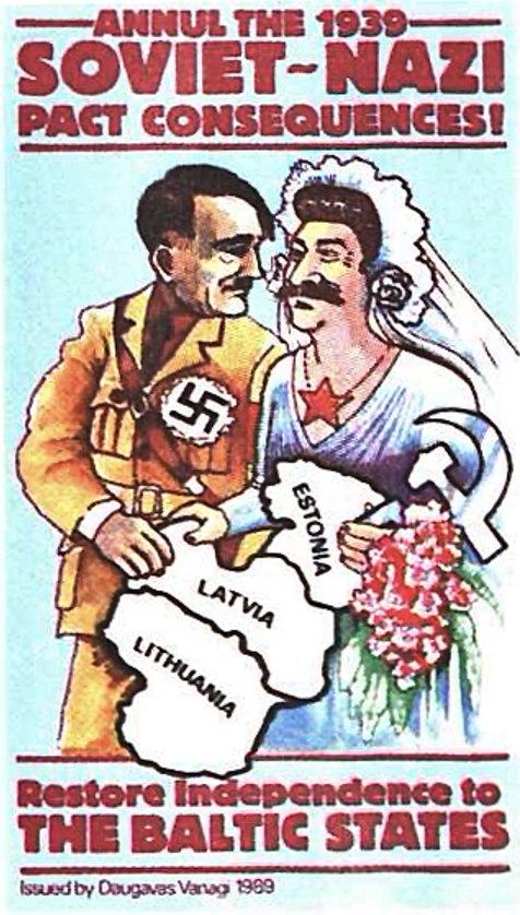 モトロフ・リッペントロップ協定を批判するポスター