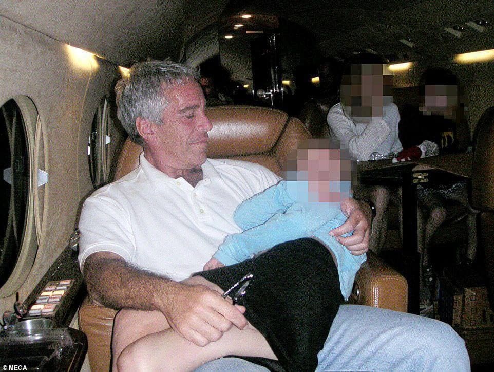 Mr Epstein in his Lolita Express plane