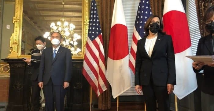 Kamala Harris, instead of Joe Biden, greets Japanese Prime Minister at White House