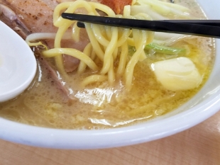 味濱家山二ッ店　ﾔｷﾞ味噌ﾗｰﾒﾝ　麺ｽｰﾌﾟ