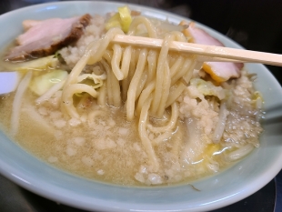 潤新潟東　背脂塩ﾀﾝﾒﾝ　麺ｽｰﾌﾟ