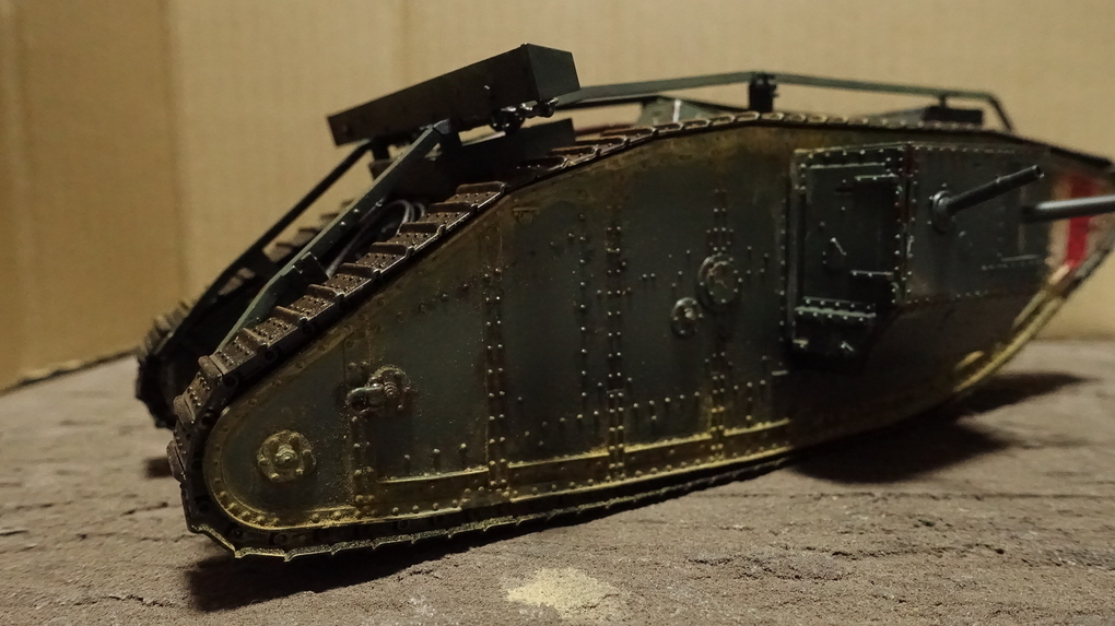 タミヤのS戦車シリーズ No.57 イギリス戦車 マークIV メール(※自走機構オミット)  その６