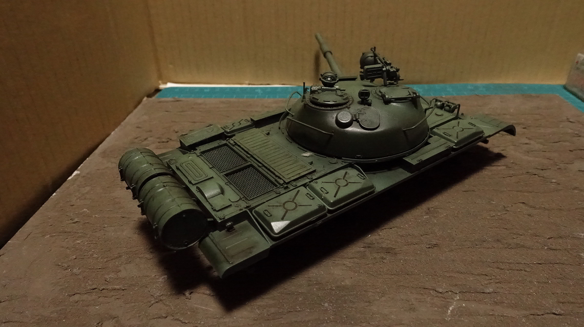 タミヤのミリタリーミニチュアシリーズ No.108 ソビエト T-62A戦車 その４