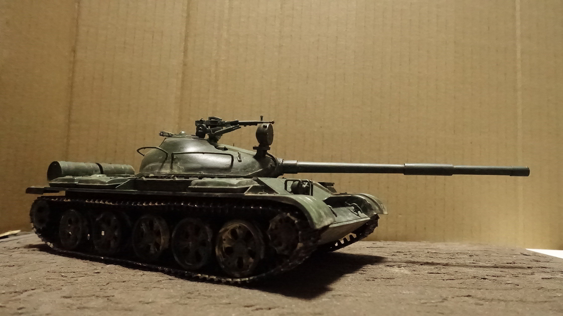 タミヤのミリタリーミニチュアシリーズ No.108 ソビエト T-62A戦車 その３